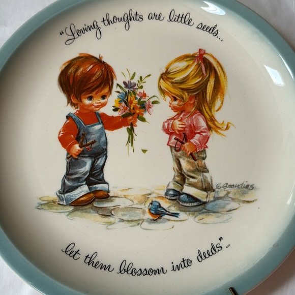 GiGi Collectors Display Plate Retro Home Decor, 1970s Country Farmhouse, rare - Picture 6 of 7
